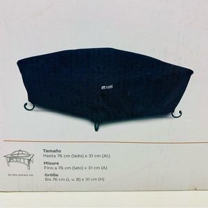 Classic Accessories Full Coverage Square Fire Pit Cover